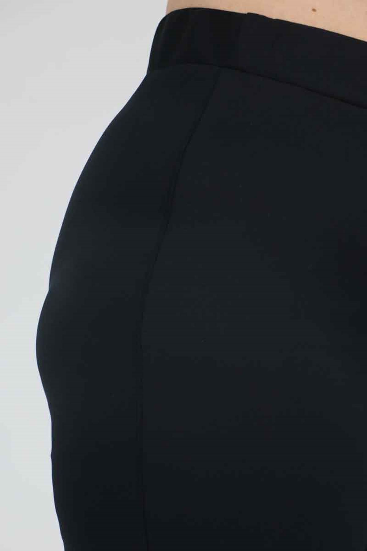 59502 Büyük Beden Tayt - Siyah