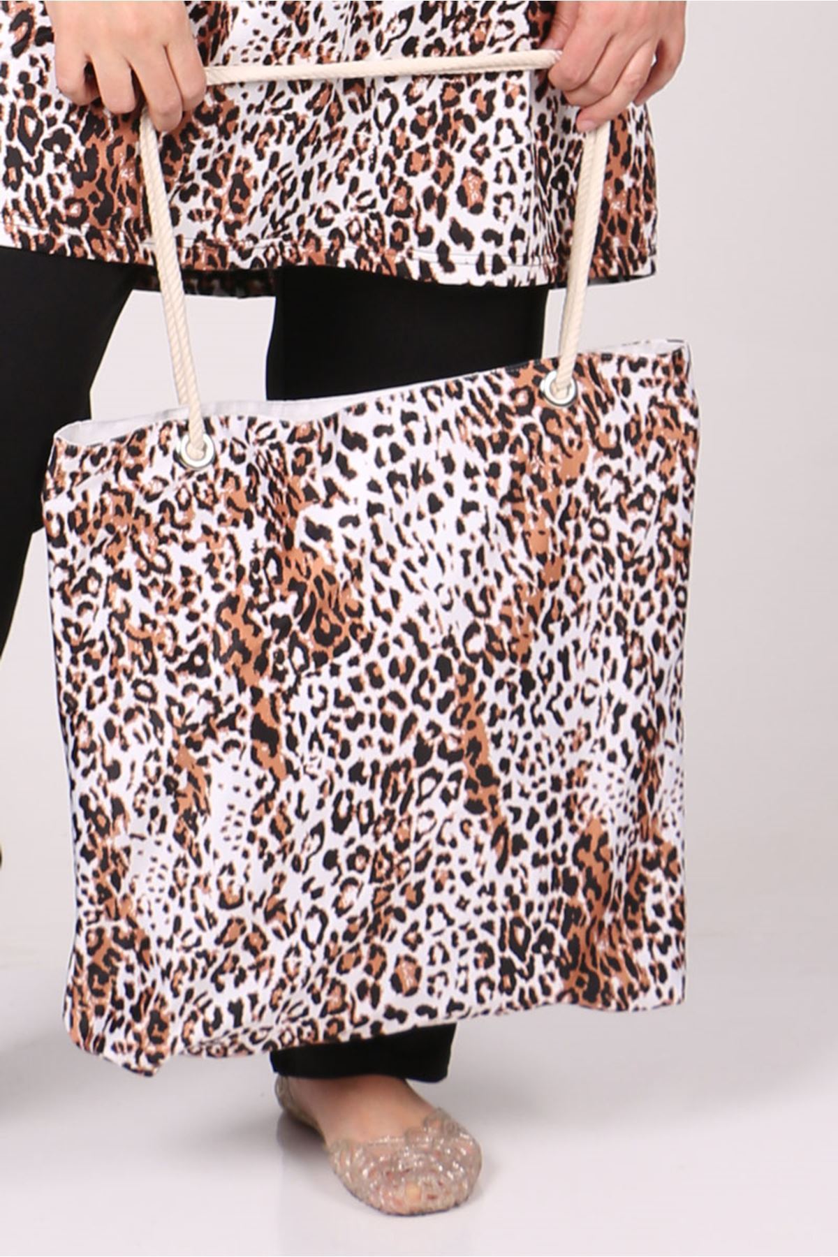 101 Plaj Çantası - Leopar