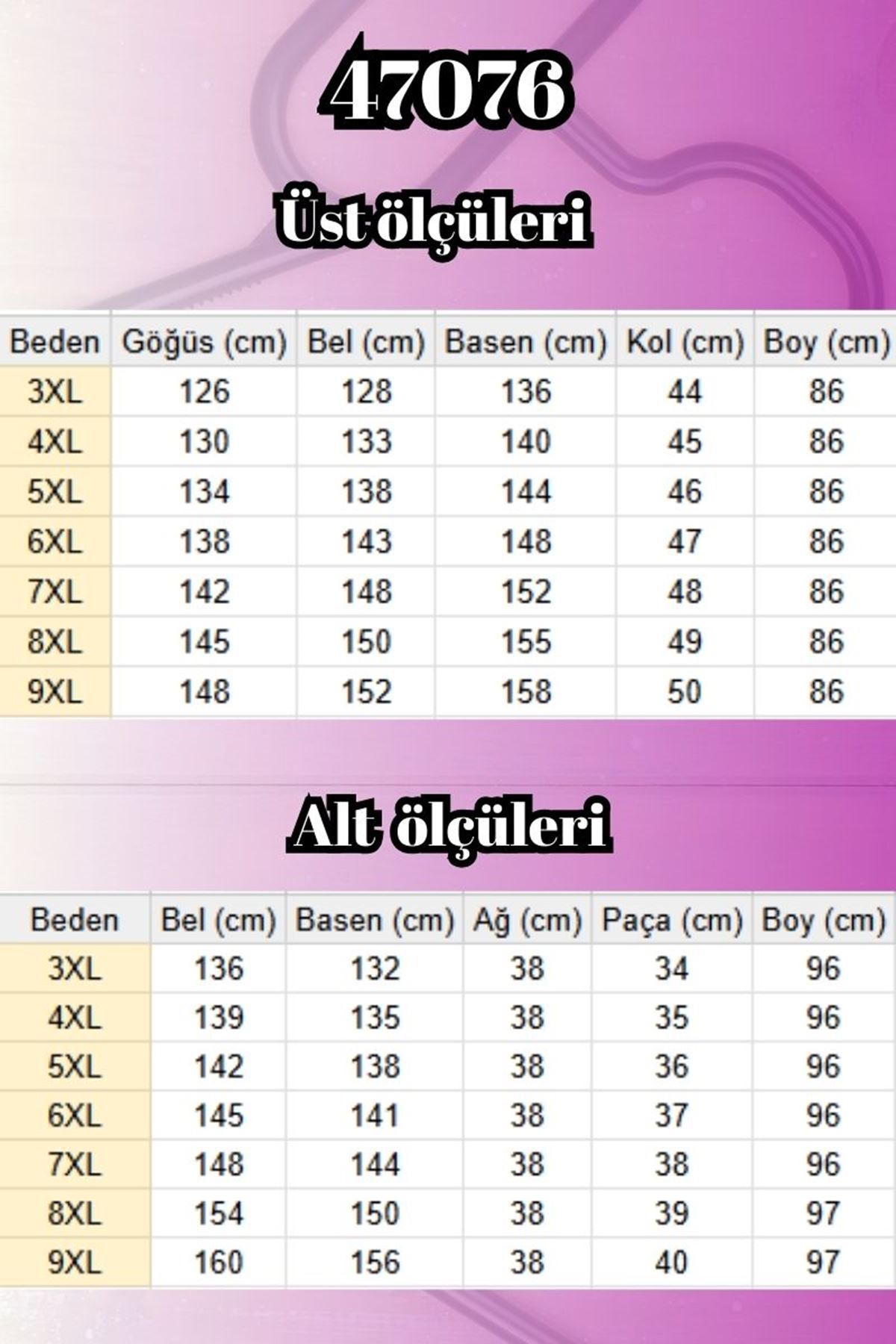 47076 Büyük Beden Belinde Lastik Detaylı Yarım Patlı Pantolonlu Takım - Lacivert
