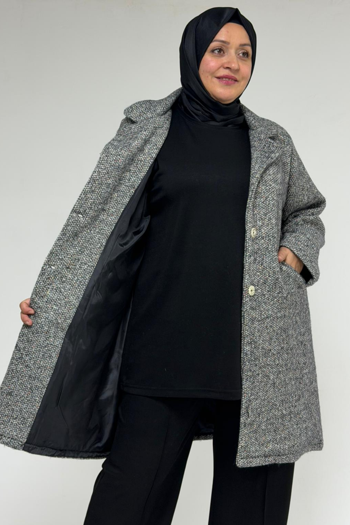 53052 Büyük Beden Rachel Kaban - Siyah