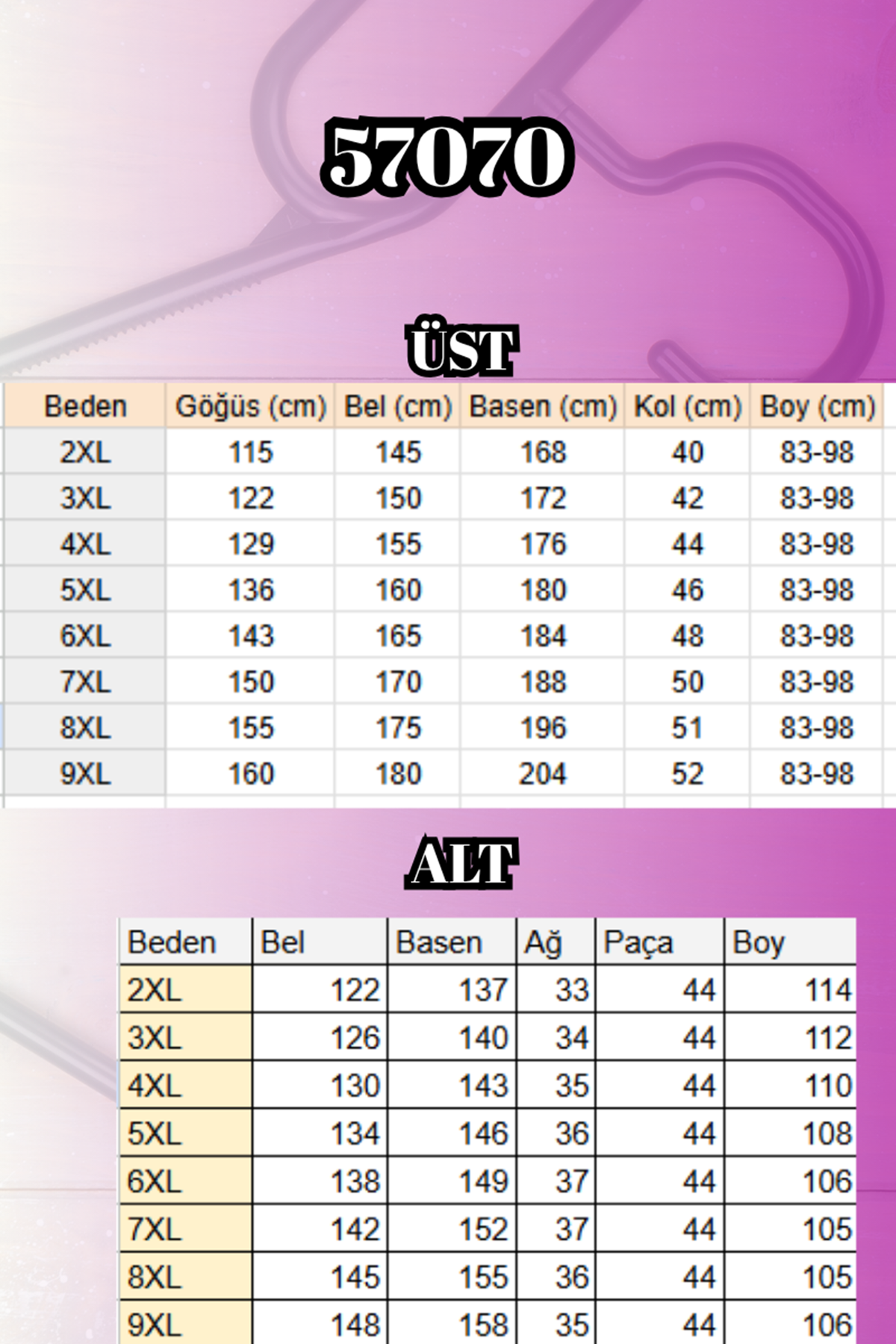 57070 Büyük Beden Önü Simetri Kesim Batik Pantolonlu Takım - Siyah