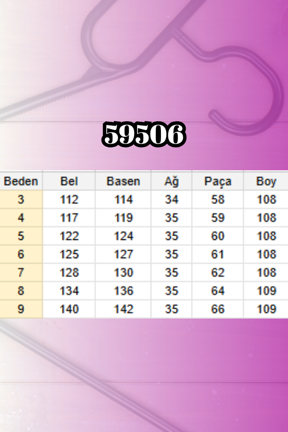 59506 Büyük Beden Paçası Yırtmaçlı İspanyol Paça Tayt Pantolon - Mor