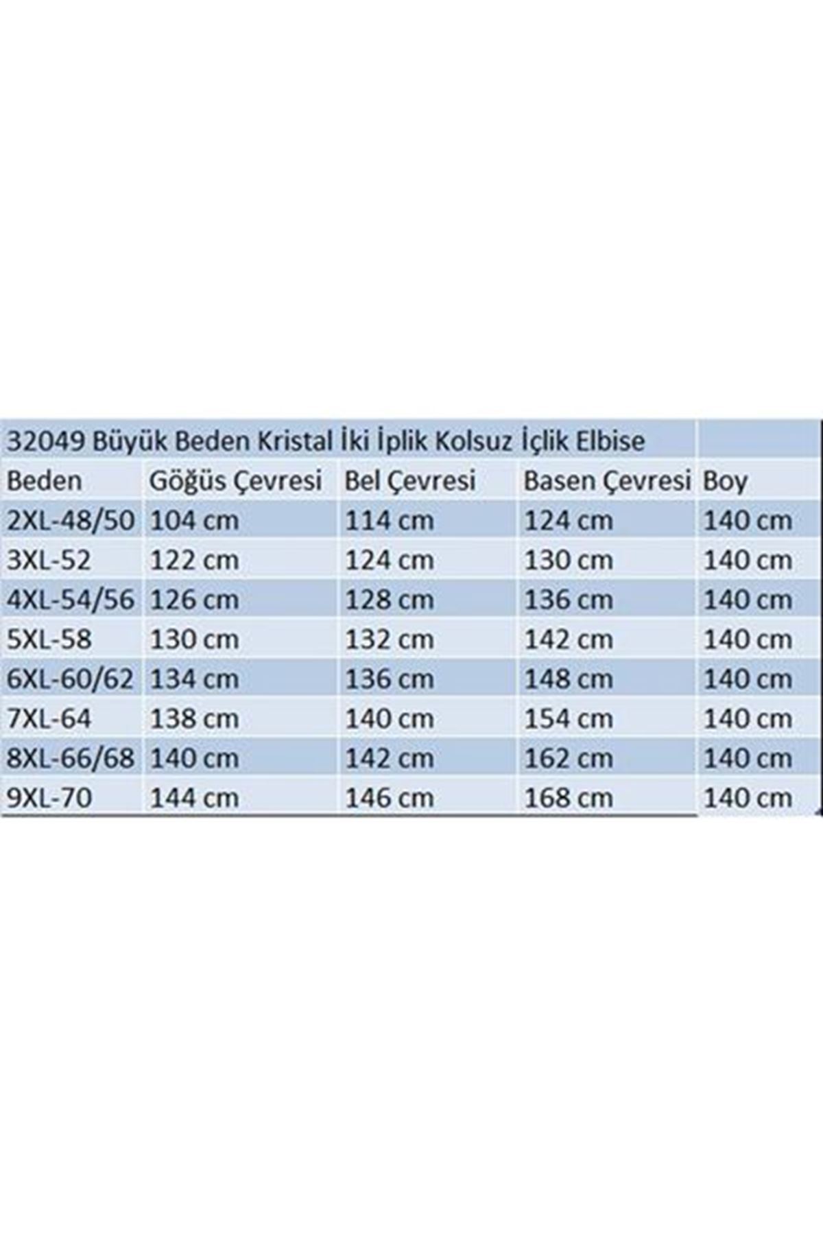 42050 Büyük Beden Modal Kolsuz Elbise - Ekru