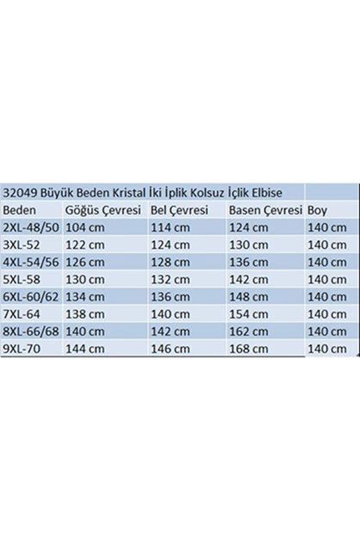 42050 Büyük Beden Modal Kolsuz Elbise - Lacivert