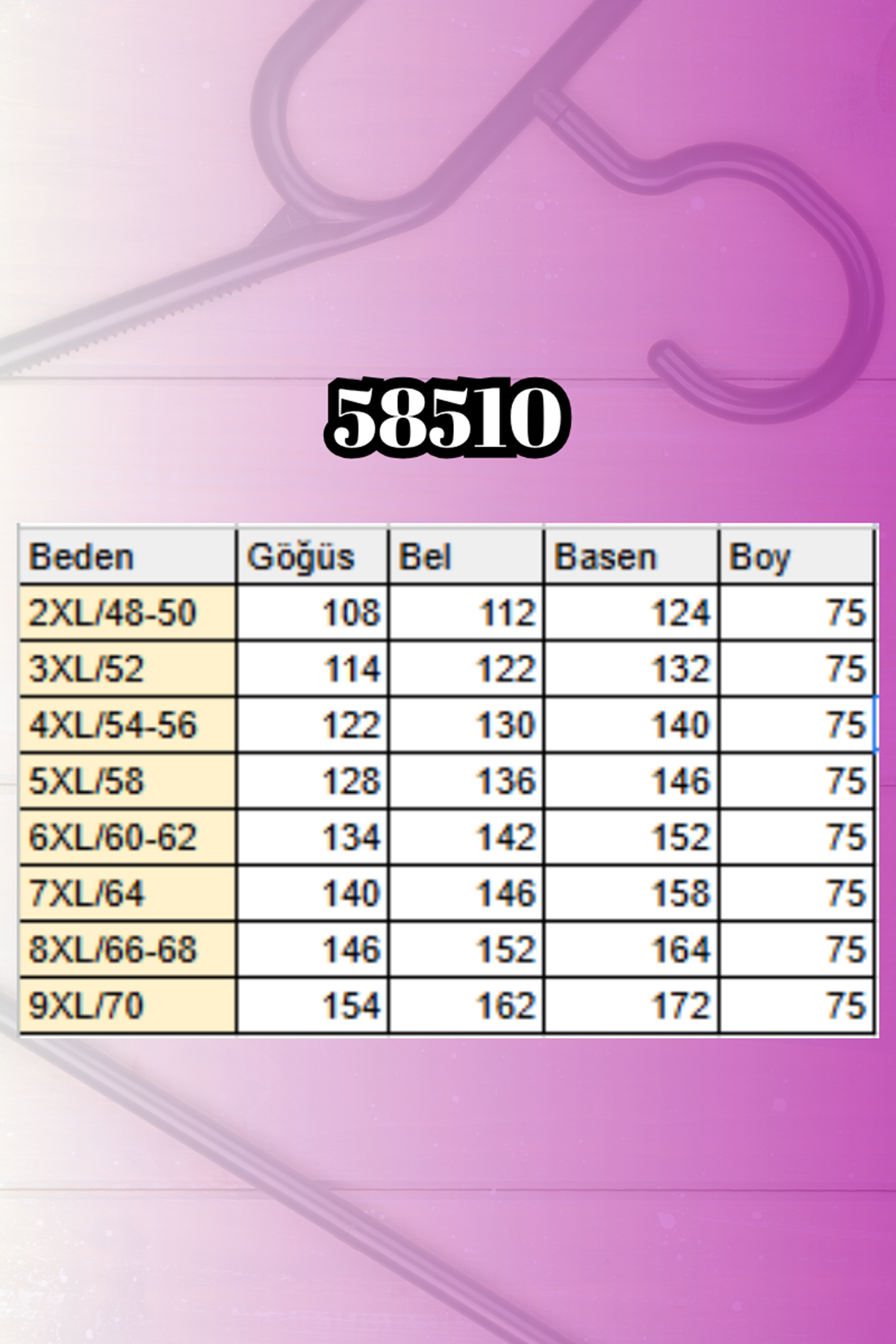 58510 Büyük Beden Kısa Modal İçlik - Lacivert