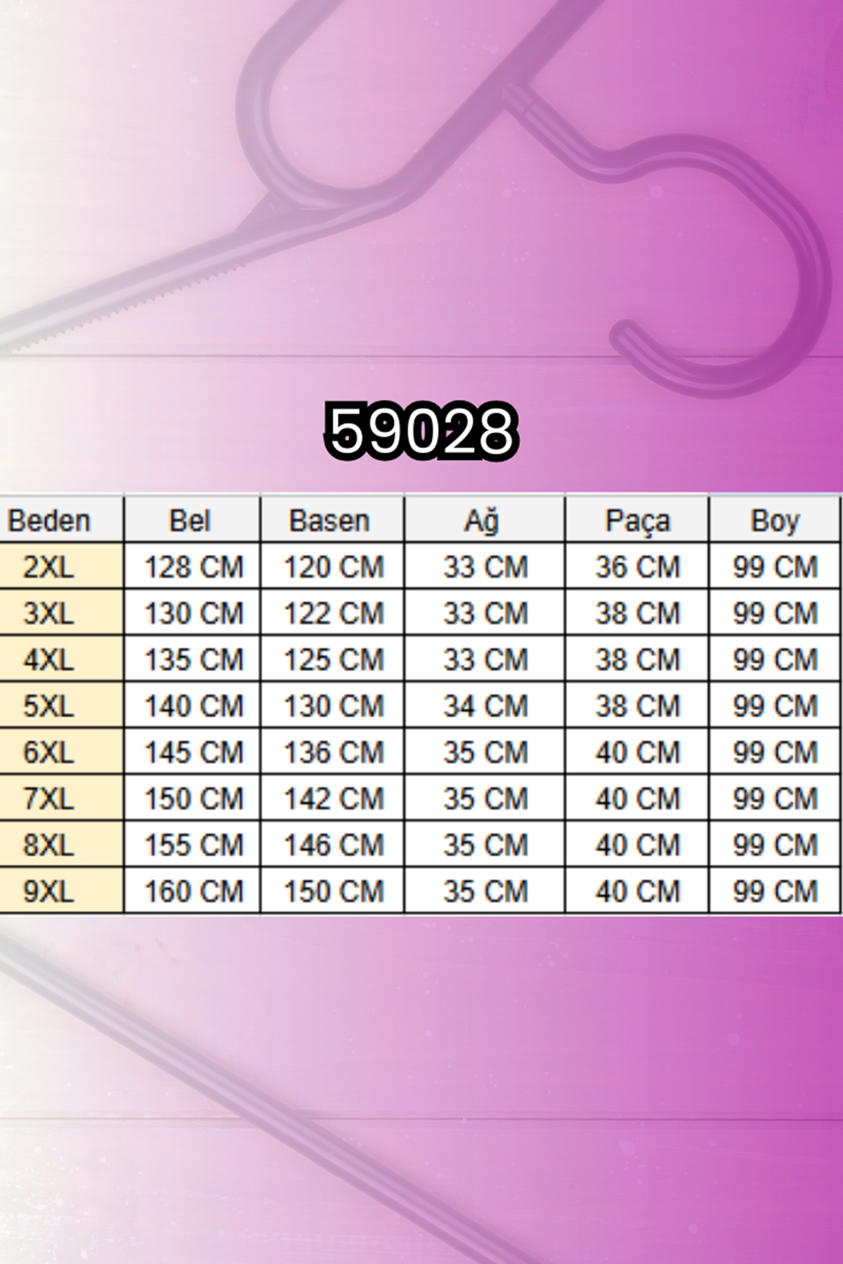 59028 Büyük Beden Paçası Çıma Detaylı Modal Pantolon - İndigo