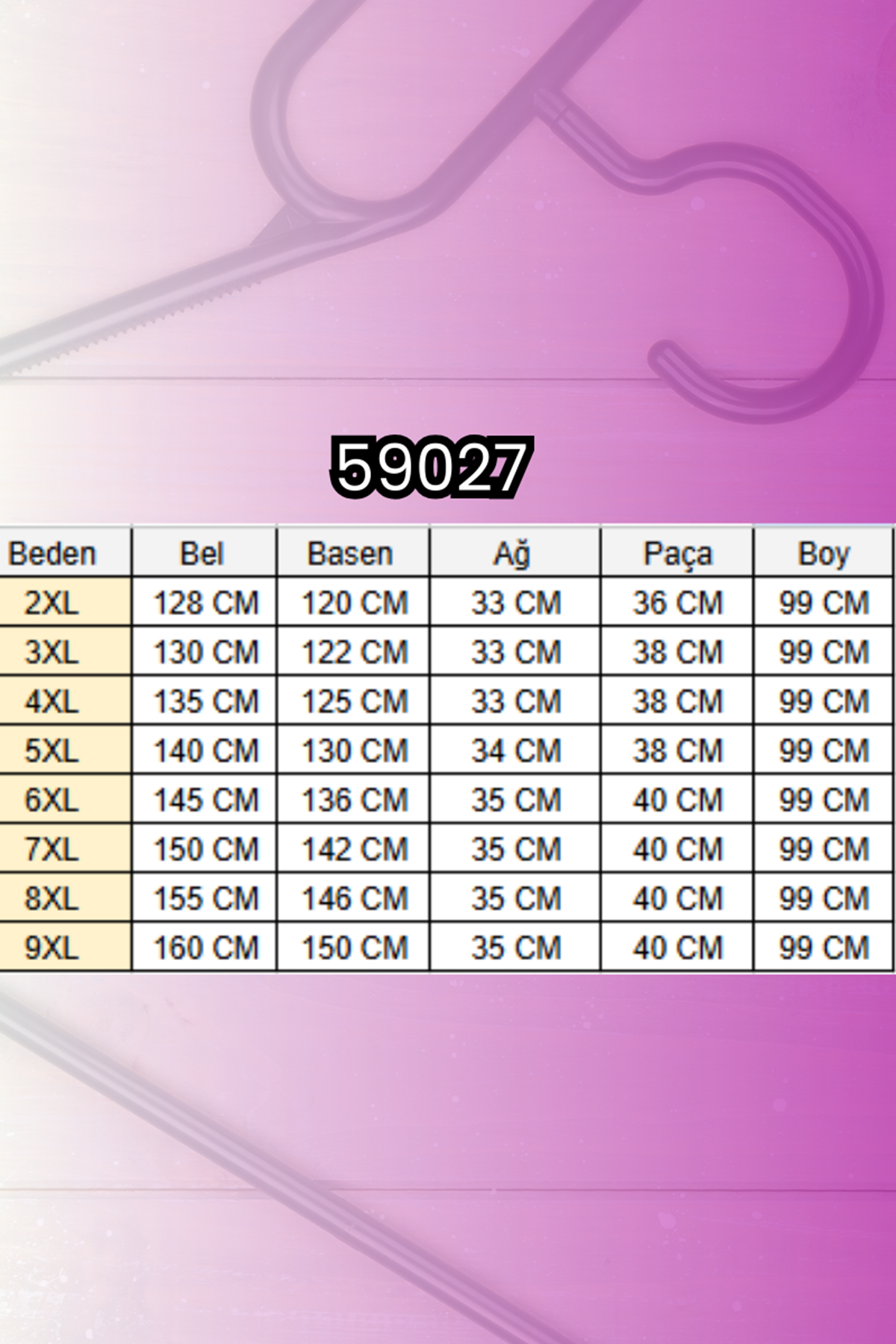 59027 Büyük Beden Paçasında İnci Çakma Modal Pantolon - Gül Kurusu