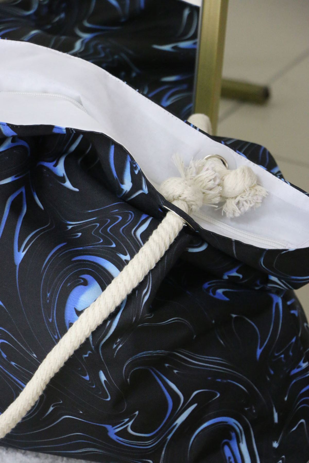 102 Büyük Plaj Çantası - Aqua Mavi