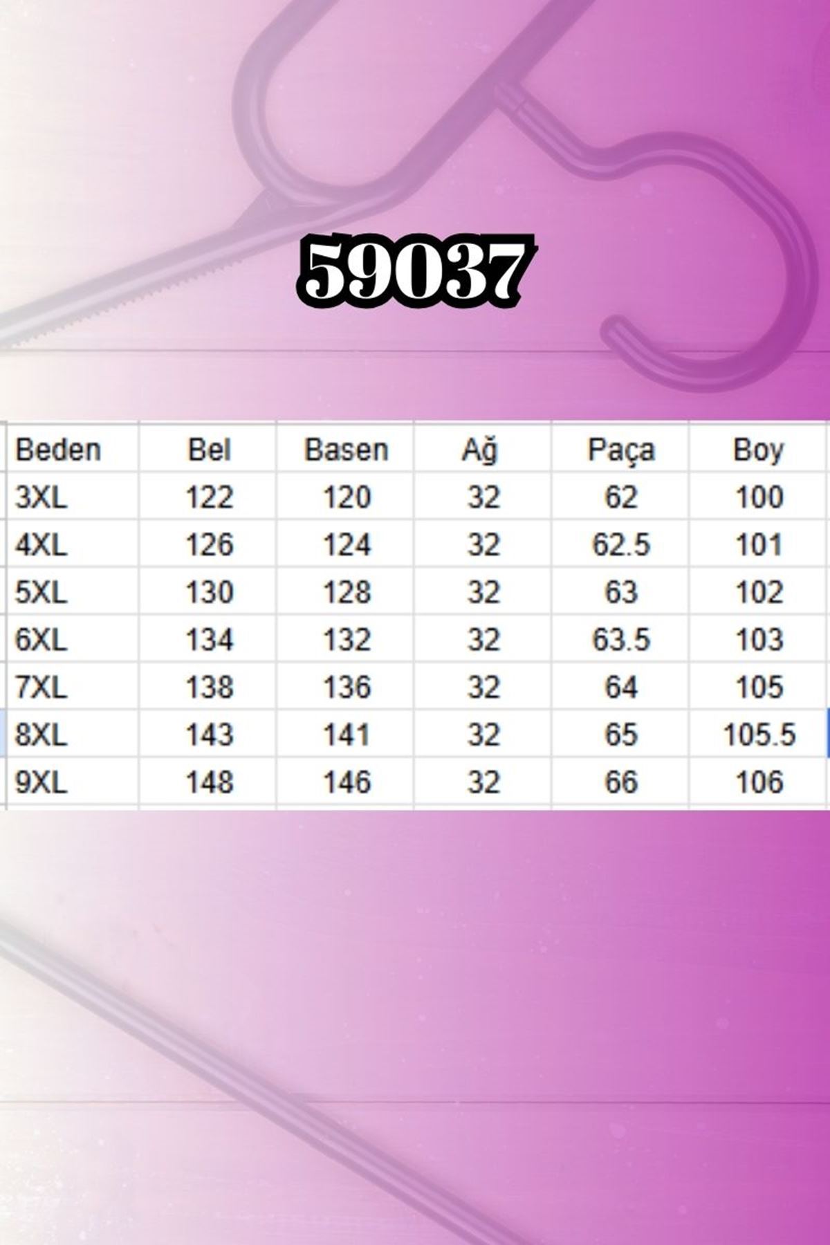 59037 Büyük Beden Önü Taşlı Bol Paça Kot Pantolon - Antrasit