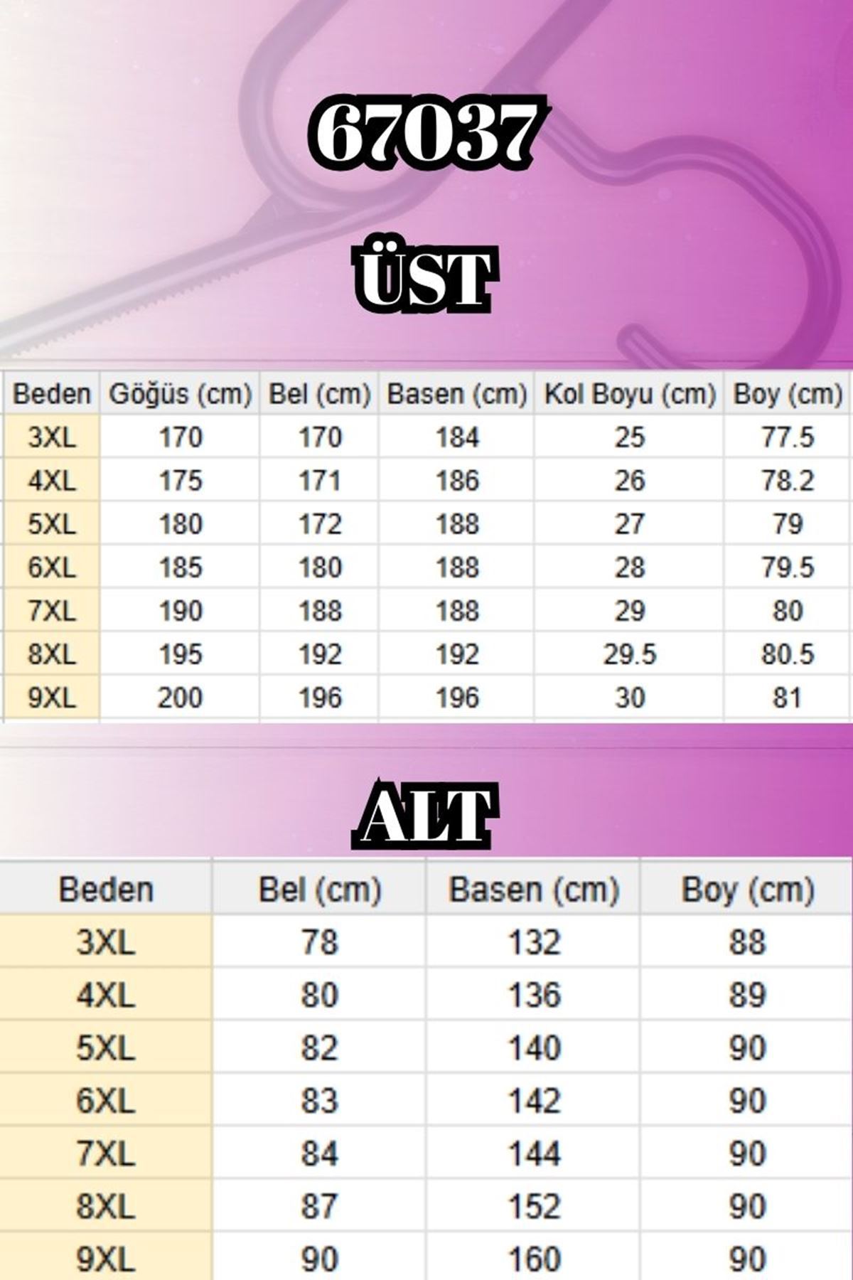 67037 Büyük Beden Düşük Kol Penye Pantolonlu Takım - Gri