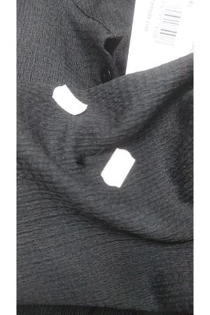 D-48022 Büyük Beden Bürümcük Gömlek - Siyah