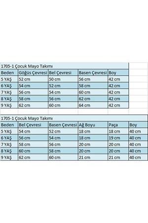 1705-1 Çocuk Mayo Takımı-Beyaz-Fosforlu Pembe