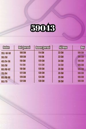 59043 Büyük Beden Yüksek Bel Lastikli Çelik Pantolon - Siyah