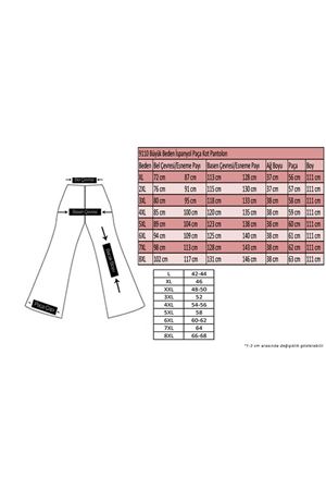 9203-1 Büyük Beden Kemerli Paçası Taş Detaylı Kot Pantolon -Kar Yıkama Mavi