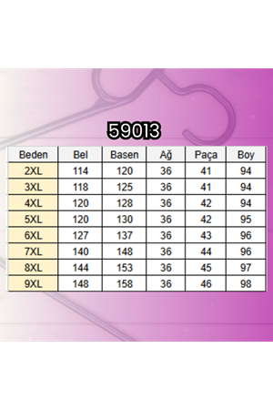 59013 Büyük Beden Arkası Lastikli Cepli Modal Pantolon - Gül Kurusu