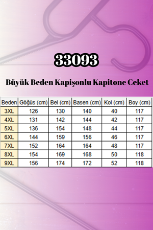 33093 Büyük Beden Kapişonlu Kapitone Ceket-Bordo