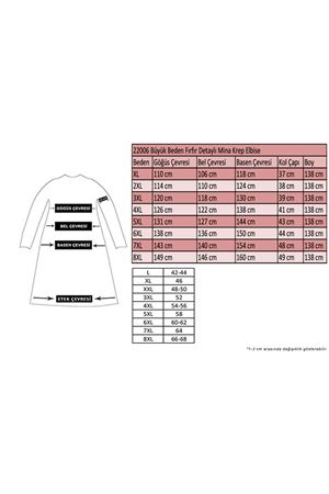 22006 Büyük Beden Fırfır Detaylı Mina Krep Elbise - Lacivert