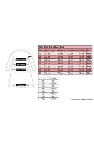 28052 Büyük Beden Mucize Tunik - Siyah