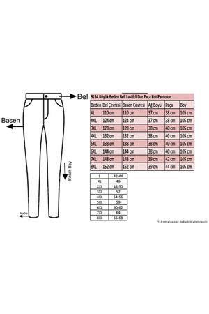 9154 Büyük Beden Beli Lastikli Dar Paça Kot Pantolon - Koyu Mavi