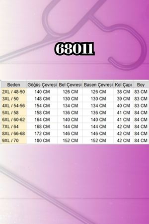 68011 Büyük Beden Önü Taş Detaylı Penye Tunik - Siyah