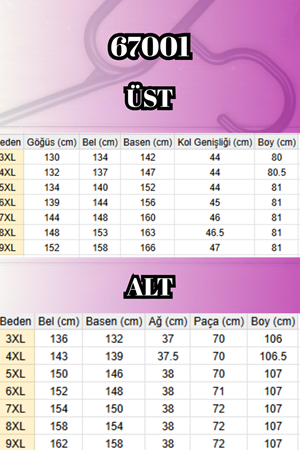 67001 Büyük Beden Kol Manşeti Duble Model Sandy Pantolonlu Takım - Kahve