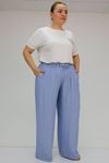 59006 Büyük Beden Bolpaça Xons Pantolon - Mavi